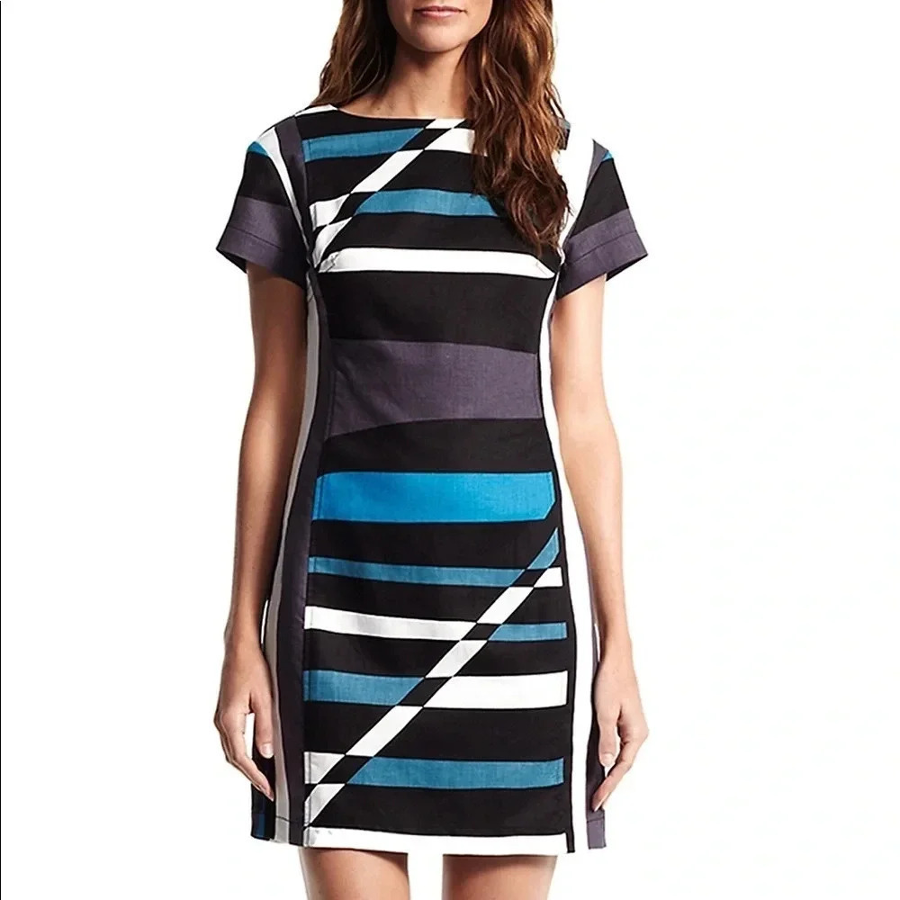 Derek Lam for DesigNation Striped Sheath Dress - Picture 2 of 11